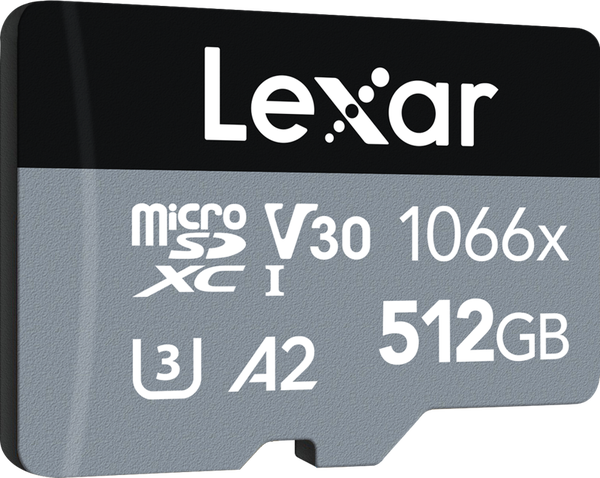 Lexar Pro 512GB, 120Mb/s, 160Mb/s atminties kortelė Micro SDXC