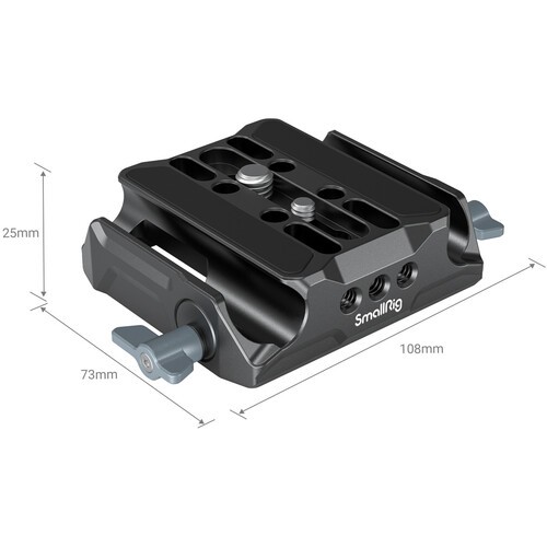 SmallRig universali LWS Baseplate su dvigubomis 15mm ROD žnyplėmis 3357