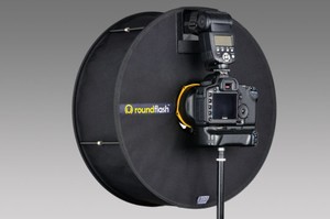 Apvali šviesdėžė RoundFlash Ring