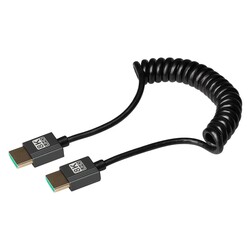 HDMI–HDMI 8K Ultra HD susuktas (coiled) kabelis 1 m