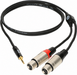Klotz KY8-180 kabelis 3,5mm stereo jack – 2x XLR female 1,8 m