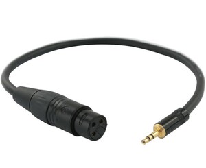 XLR – Jack 3.5 mm garso kabelis (40 cm)